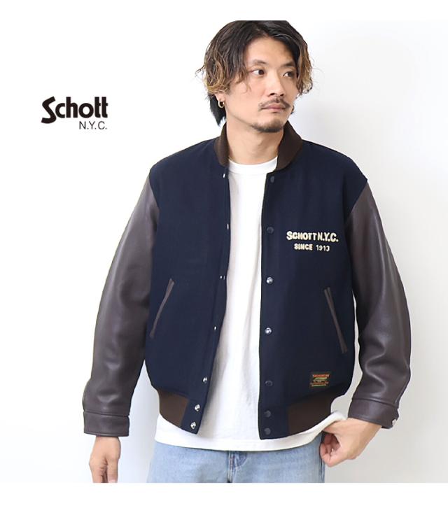 Schott ショット SKOOKUM コラボスタジャン アウター スタジアムジャケット ブルゾン メンズ 送料無料 782-3252016_4
