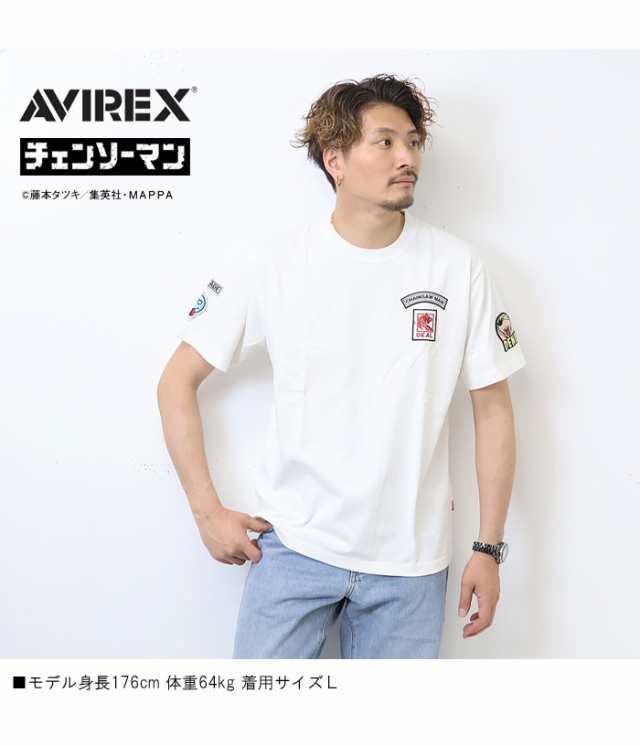 AVIREX チェンソーマン ONE MADE コラボTシャツ CSM ワッペン 半袖T