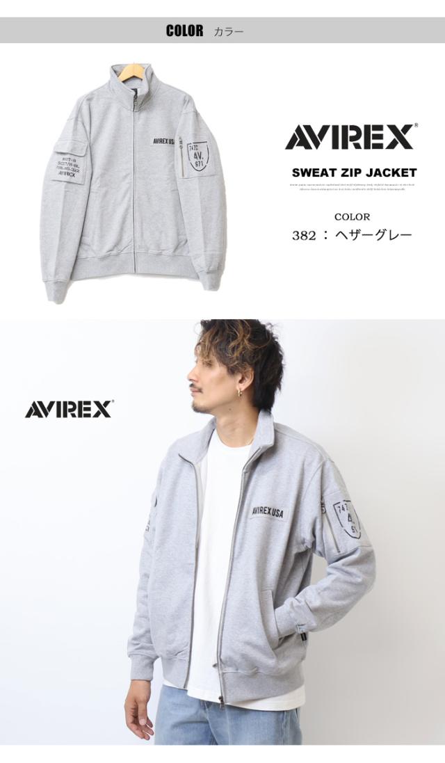 AVIREX アヴィレックス ファティーグ スタンドジップジャケット 裏毛スウェット ライトアウター ポケット メンズ アビレックス 送料無料 783-3930011 783-4930001_3
