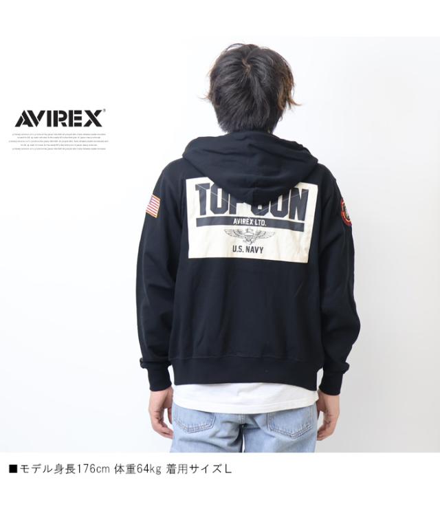 【AVIREX】アヴィレックス ジップアップ パーカー デビルス AVIREX アヴィレックス バーシティ ロゴ スウェット ZIPパーカー