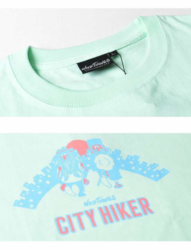 WILD THINGS ワイルドシングス 半袖Tシャツ CITY HIKER プリント WT21029Kの通販はau PAY マーケット -  レックスワン | au PAY マーケット－通販サイト