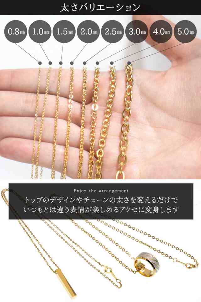 ネックレス チェーン ネックレスチェーン メンズ レディース 316l サージカル ステンレス ニッケルフリー 金属アレルギー対応 チェーンだの通販はau Pay マーケット ナチュラルプラス