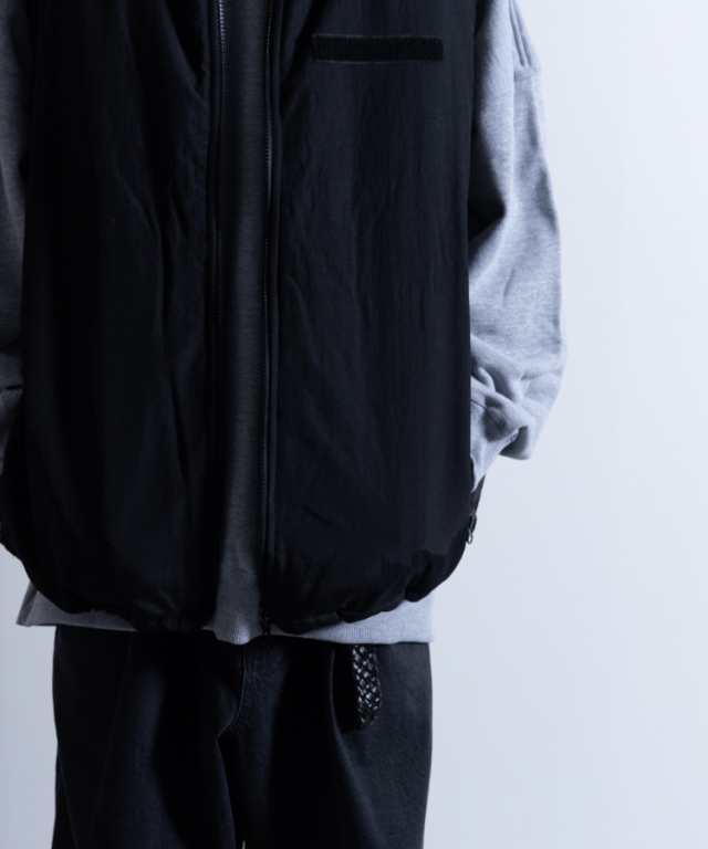 Washed Nylon Super Loose Padded Military Vest / ワッシャーナイロン