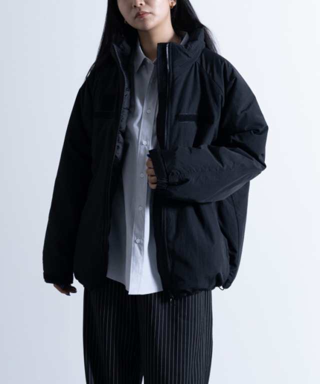 Reproduction Washed Nylon Super Loose Padded LEVEL7 Jacket / リ