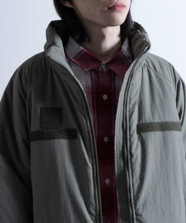 Reproduction Washed Nylon Super Loose Padded LEVEL7 Jacket / リ