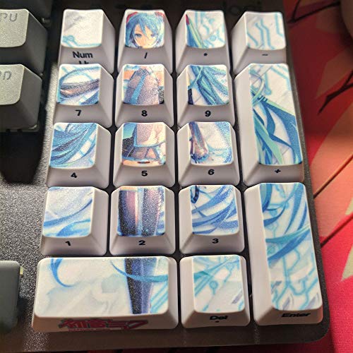 送料無料17キー番号キーキャップpbtはチェリーmxスイッチメカニカルキーボード用oemプロファイルサイドキャラクターキャップを厚くしますの通販はau Pay マーケット セイント