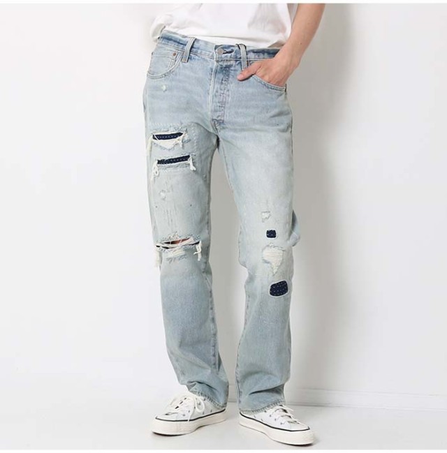 Levi's リーバイス 501 ストレート ジーンズ ライトインディゴ WORN IN