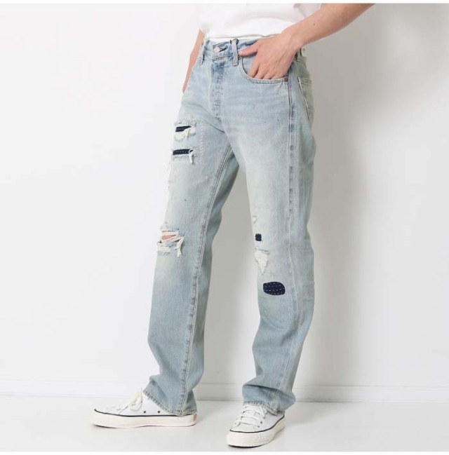 Levi's リーバイス 501 ストレート ジーンズ ライトインディゴ WORN IN