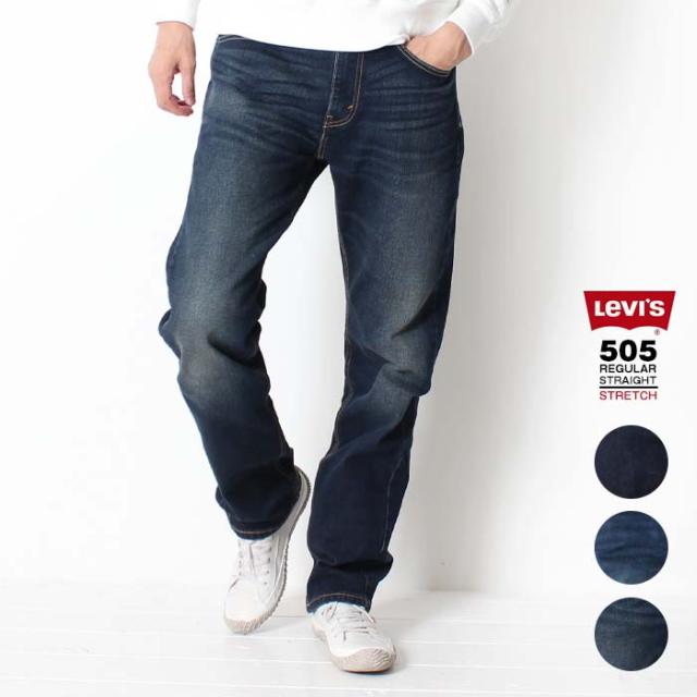 新品！革パッチ！リーバイス　505C　ストレッチ　W29　ワンウォッシュ　501XX　メキシコ製 新品リーバイス00505-1555 W29 505 レギュラーストレート インディゴ・ミッドユーズド 14.3oz ストレッチデニム BIG-E  LEVI´S PREMIUM