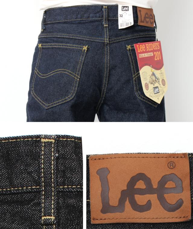Lee RIDERS 201 リー ライダース メンズ レギュラー ストレート ジーンズ デニム [Lot/02010-100] Lee リー アメリカン スタンダード 定番 股上深め パンツ 日本製 LEE