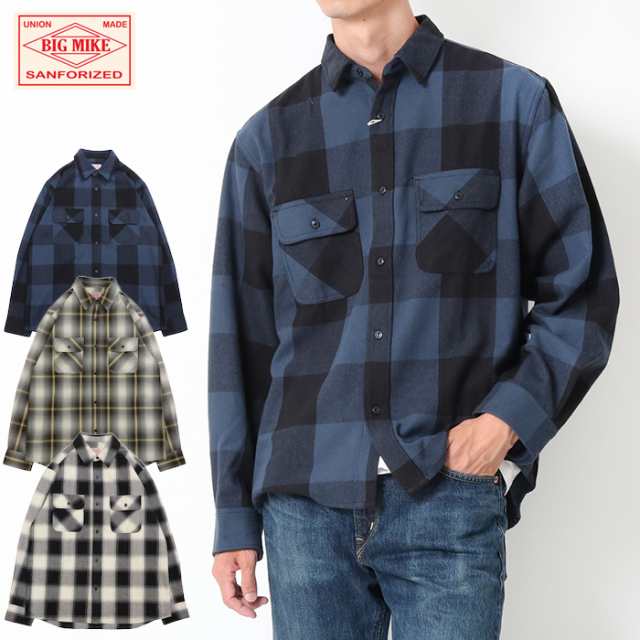 BIG MIKE ビッグマイク HEAVY FLANNEL SHIRTS ヘビー フランネル