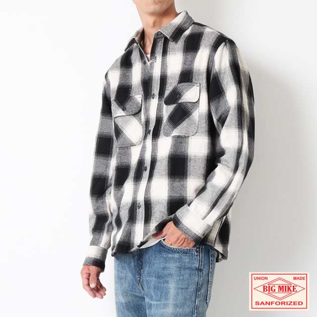 BIG MIKE ビッグマイク HEAVY FLANNEL SHIRTS ヘビー フランネル シャツ [Lot/102335105] チェックシャツ  シャツ アメカジ ストリート メ｜au PAY マーケット