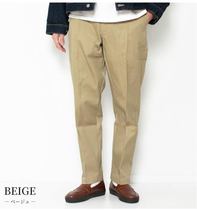 BIG MIKE チノパン メンズ ピンタック チノパンツ ビッグマイク テーパード 102537000 ゆったり パンツ ベージュ グレー 黒 ブランド ビックマイク アメカジ シンプルワーク 定番 春 夏 秋 冬 裾上げ無料_6