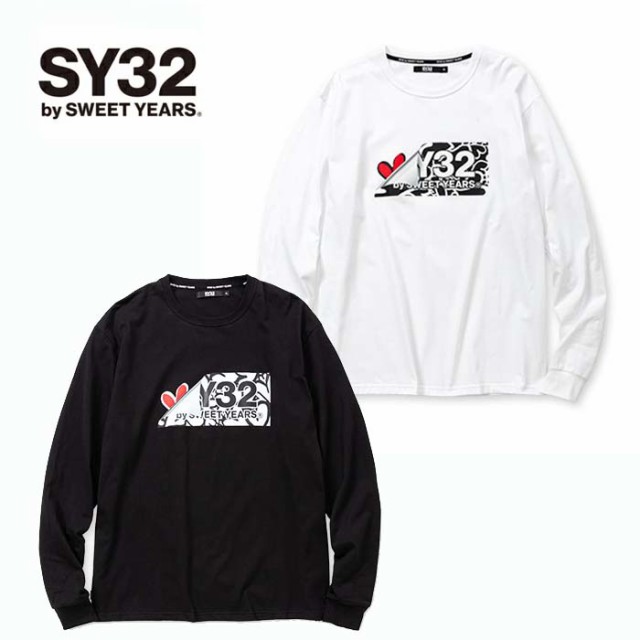 SY32 by SWEETYEARS エスワイサーティトゥ HEART DRIP BOX LOGO L/S