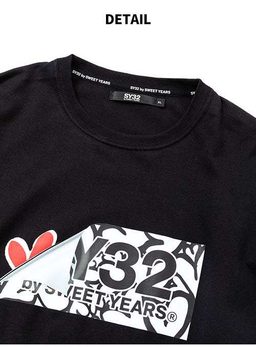 SY32 by SWEETYEARS エスワイサーティトゥ HEART DRIP BOX LOGO L/S