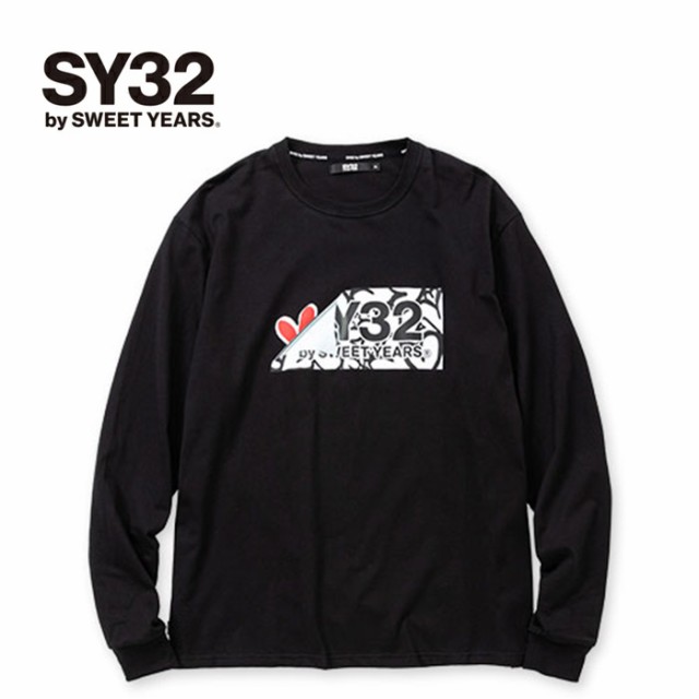 SY32 by SWEETYEARS エスワイサーティトゥ HEART DRIP BOX LOGO L/S