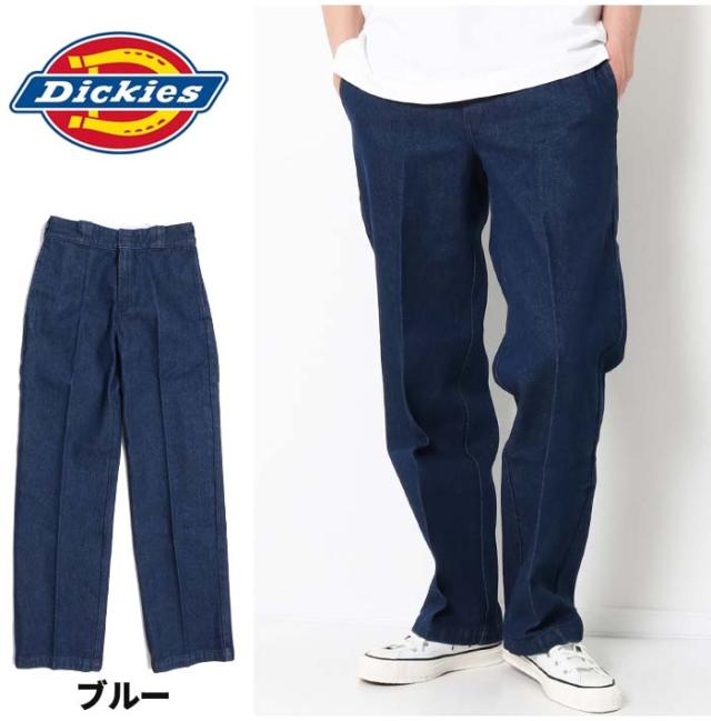 ✴︎新品 ディッキーズ ユニオン ワークパンツ ブルー M デニム Dickies ディッキーズ ダブルニー ルーズフィット