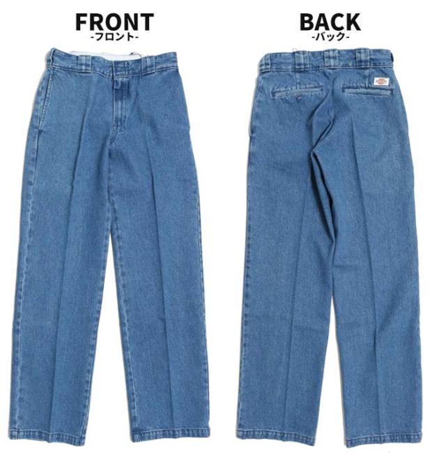 Dickies ディッキーズ デニムワークパンツ [Lot/18452800] デニム ジーンズ ジーパン ワークパンツ ワーク ワイド ルーズ 太め 大きい ボトムス パンツ 綿 コットン メンズ カジュアル ブランド 春 夏 秋 冬_10