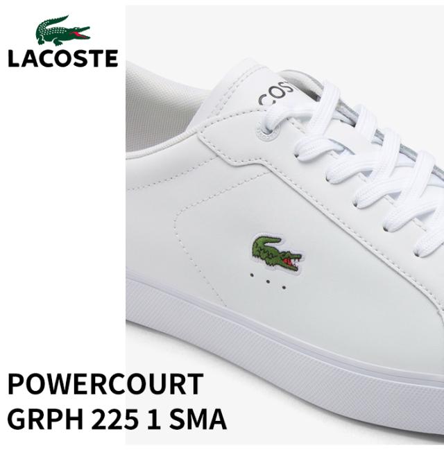 ラコステ スニーカー 白 メンズ シューズ 靴 LACOSTE 50SMA0152 きれいめ シンプル ローカット ホワイト×ネイビー ブランド 大人 キレカジ 通勤 スポーツ プレゼント 定番 おしゃれ ワニ ロゴ ホワイト_1