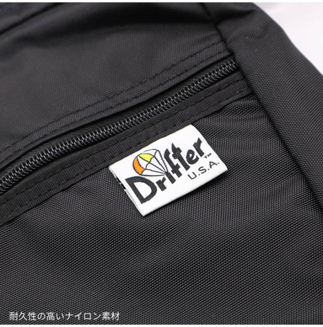Drifter ドリフター ナイロンショルダーバッグ DFV1795 リニューアル 丁度いいサイズ 普段使い シティユース ユニセックス メンズ レディース 収納豊富 ブラック ベージュ_5