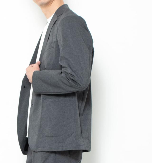 デニスラ AIR テーラードジャケット EDB813 EDWIN ジャケット メンズ 春夏 エドウィン EDB813 黒 ネイビー グレー 超軽量 通気性 メッシュ ストレッチ 伸びる シワになりにくい 出張 ビジネス ゴルフ クールビズ 清潔感_5