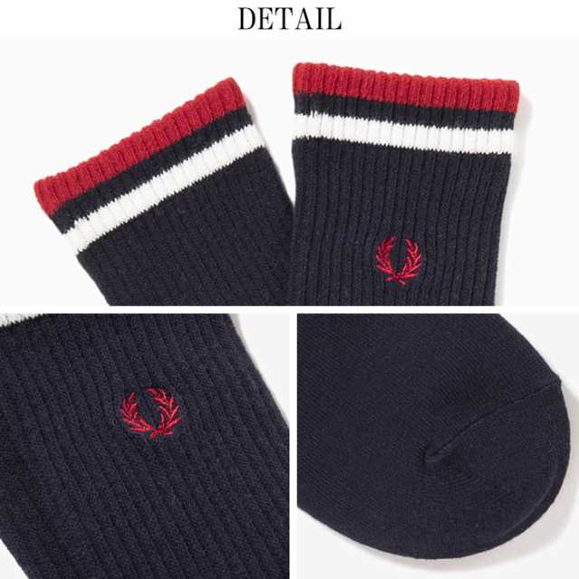 正規取扱店】FRED PERRY フレッドペリー Tipped Short Socks 靴下 F19805 ユニセックスの通販はau PAY  マーケット - JXT-style