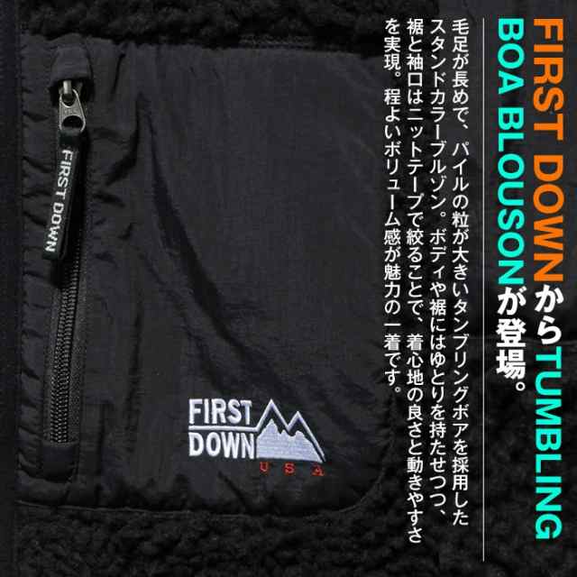 SALE】FIRST DOWN ファーストダウン タンブリング ボアブルゾン [Lot