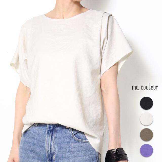 ブラウス 半袖 レディース 夏 トップス きれいめ ゆったり キレカジ ma