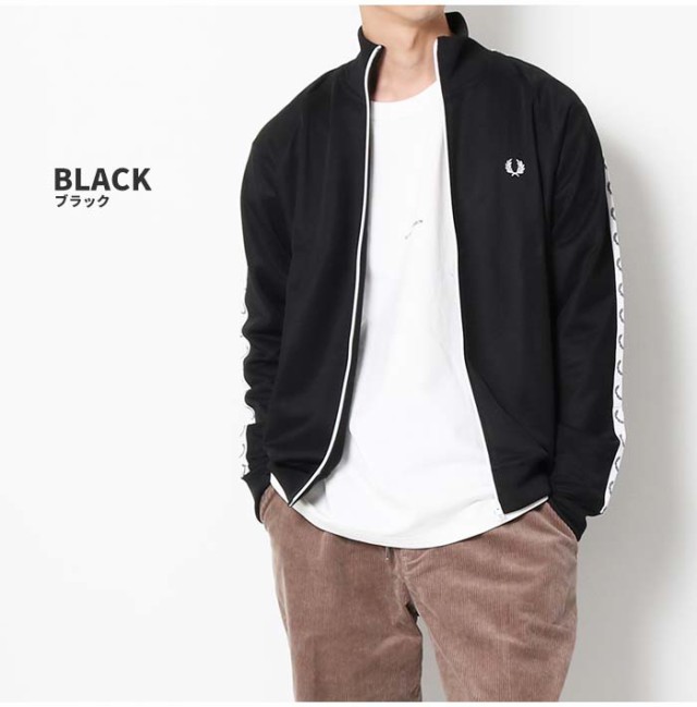 FRED PERRY トラックジャケット ハイネック ライン中綿ジャケット