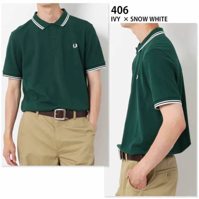 FRED PERRY フレッドペリー ティップライン 半袖ポロ［Lot/M3600