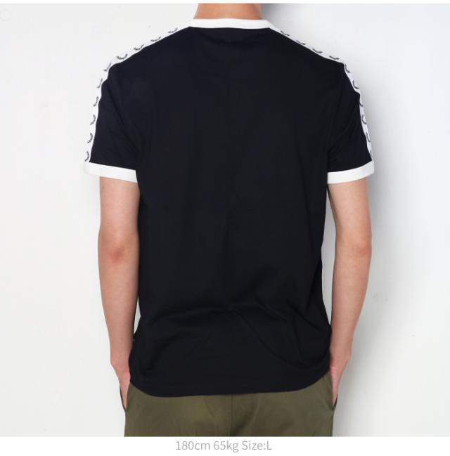 tシャツ メンズ 半袖 FREDPERRY フレッドペリー テープドリンガーT