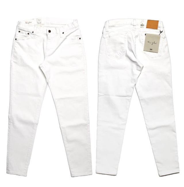BIG JOHN ビッグジョン Carrot Leg キャロットレッグ MMM134J WH03 ホワイト White テーパード ストレッチ ジーンズ 細め 国産 日本製 キレイめ 透けない 白パンツ 白ジーンズ_5