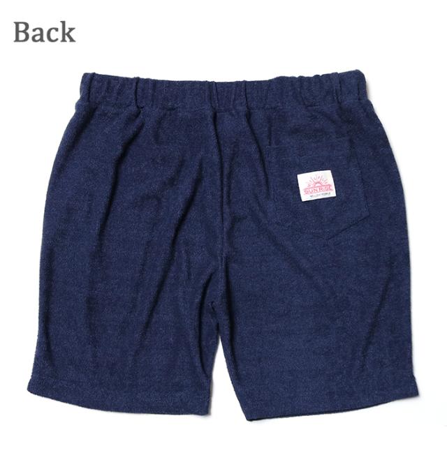 ショートパンツ メンズ パイル地 メイプル メロウピープル melple 3.6 Pile Shorts 日本製 ショーツ MP4SS017 黒 チャコールグレー ネイビー 涼しい オシャレ ドローコード タオル地 ハーフパンツ ブランド ウエストゴム 楽 ショーパン キレカジ シンプル 海 アーバンサーフ_9