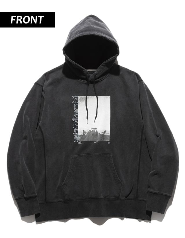 ロアーク パーカー メンズ プルオーバー ROARK スウェット プルパーカー RSWJ1152 ブランド フード フーディ 黒 ブラック ヴィンテージ ウォッシュ加工 12.5oz オンス コットン 綿 アメカジ サーフ系 ストリート