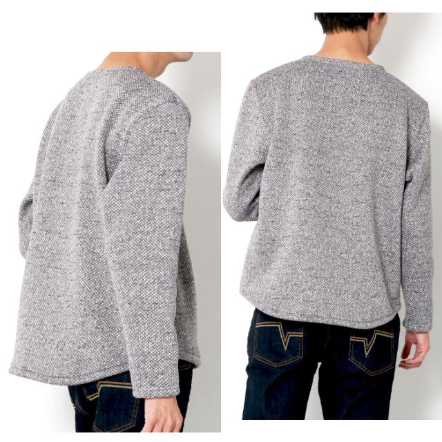 ヘンリーネック スウェット プルオーバー 裏起毛 メンズ カットソー