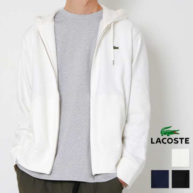 LACOSTE ラコステ プレミアムコットン ジップ スウェット パーカー メンズ 綿100% [Lot/SH101LJ] ワニロゴ ジップパーカー フーディ シ/ファッション・アクセサリーu003e衣料品