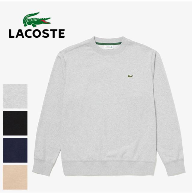 LACOSTE グレー 長袖 トレーナー スウェット トレーナー メンズ LACOSTE ラコステ プレミアム
