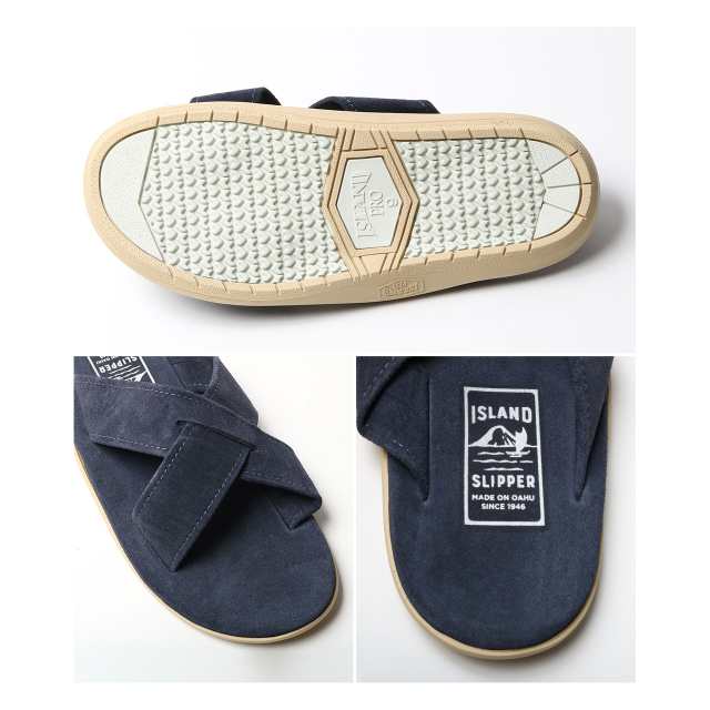 ISLAND SLIPPER Leather Slide US10 ｽｳｪｰﾄﾞ