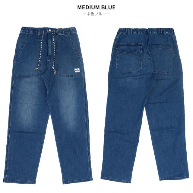 ベイカーパンツ イージーパンツ メンズ デニム 涼しいパンツ 夏 Wrangler ラングラー WM5933 パンツ 夏用 軽い ゆったり ジーンズ ブランド カジュアル アメカジ 楽ちん ウエストゴム ボトムス_8
