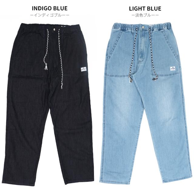 ベイカーパンツ イージーパンツ メンズ デニム 涼しいパンツ 夏 Wrangler ラングラー WM5933 パンツ 夏用 軽い ゆったり ジーンズ ブランド カジュアル アメカジ 楽ちん ウエストゴム ボトムス_9