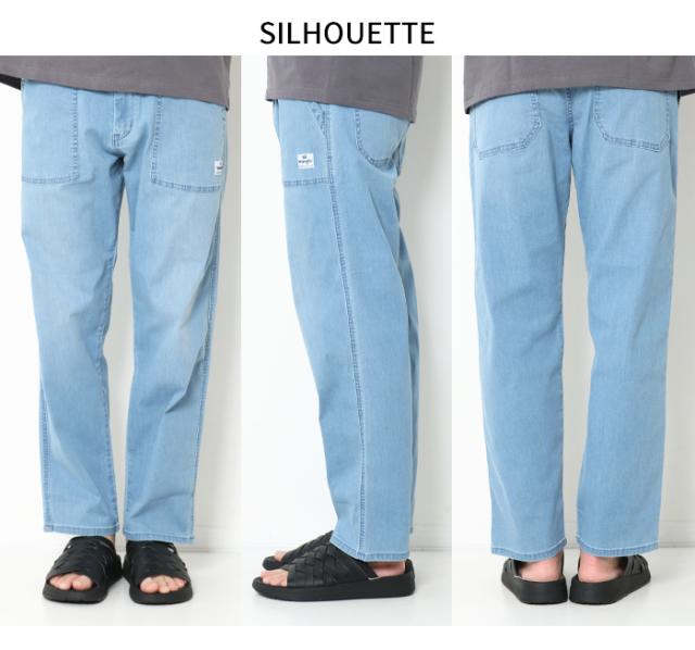 ベイカーパンツ イージーパンツ メンズ デニム 涼しいパンツ 夏 Wrangler ラングラー WM5933 パンツ 夏用 軽い ゆったり ジーンズ ブランド カジュアル アメカジ 楽ちん ウエストゴム ボトムス_10