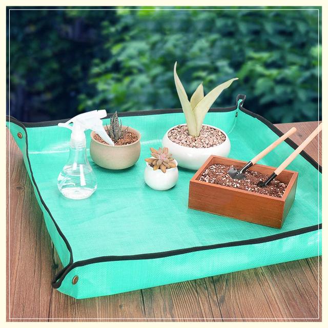 園芸シート 100x100 80x80 ガーデニングシート ガーデニングトレーシート プレゼント 寄せ植え 庭仕事 植え替え 防水 最安価格 80x80