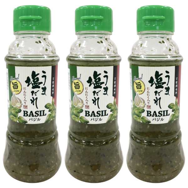 うま塩だれ バジルbasil ニンニク入り 250ml 3本セットの通販はau Pay マーケット アワワ