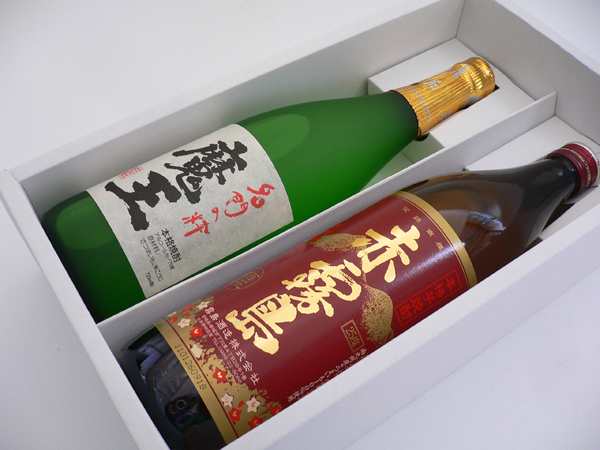 焼酎 ギフト 超プレミアム焼酎ギフトセット 『名門の粋 魔王 720ml』 『本格芋焼酎 赤霧島 900ml』 ２本セット ギフトＢＯＸ入り  ◇送料無料 焼酎飲み比べセット 誕生日 出産内祝い 御祝 内祝 お歳暮 御歳暮 お酒の通販はau PAY マーケット - 酒食処 寺津屋 | au  PAY ...