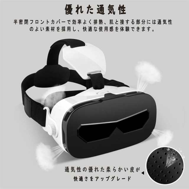 VRゴーグル VRヘッドセット 4−6.3インチ スマホ 対応 iPhone Samsung