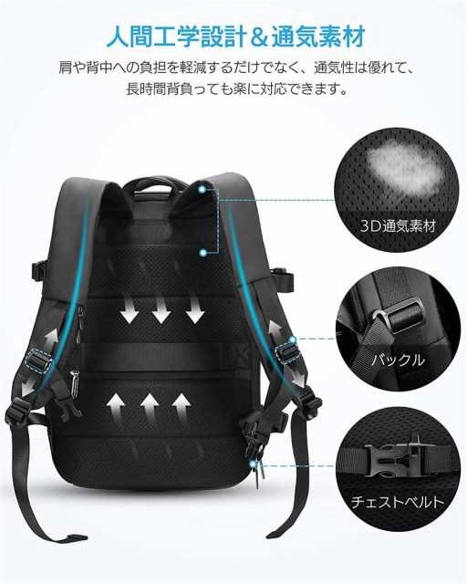 リュック ビジネスリュック メンズ バックパック リュックサック 38L