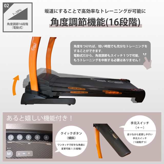 電動ルームランナー HTR18-001 自走式 家庭用 コンパクト18km/h 本格派 トレッドミル ホームジム ランニングマシン ランニングマシーン  健康器具 高齢者 静音 筋トレ ダイエット ウォーキング 折りたたみ リハビリ フィットネス トレーニングの通販はau PAY マーケット ...