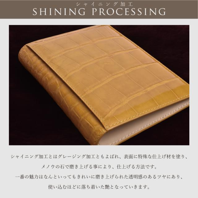 カードケース シャイニング クロコダイル 本革 メンズ レディース 二