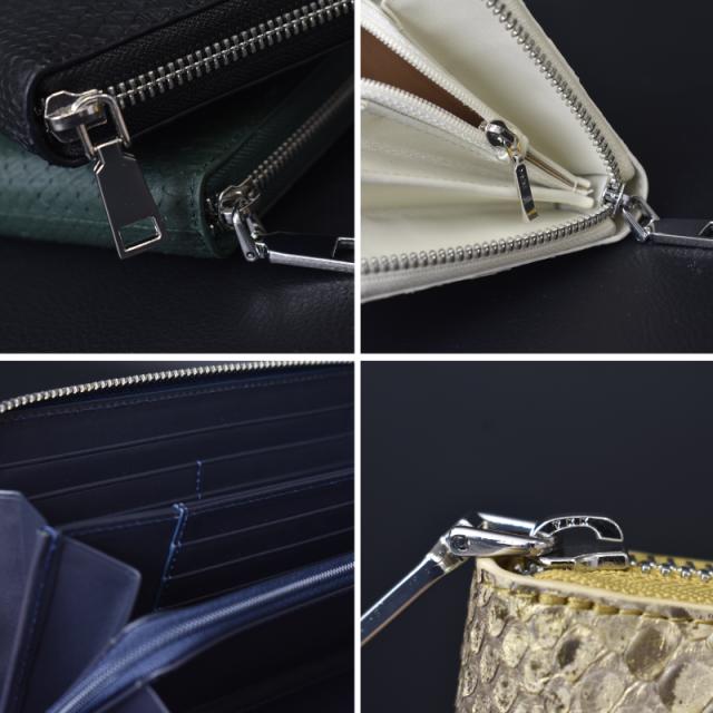 新作 パイソン 長財布 メンズ レディース 蛇革 本革 ラウンド