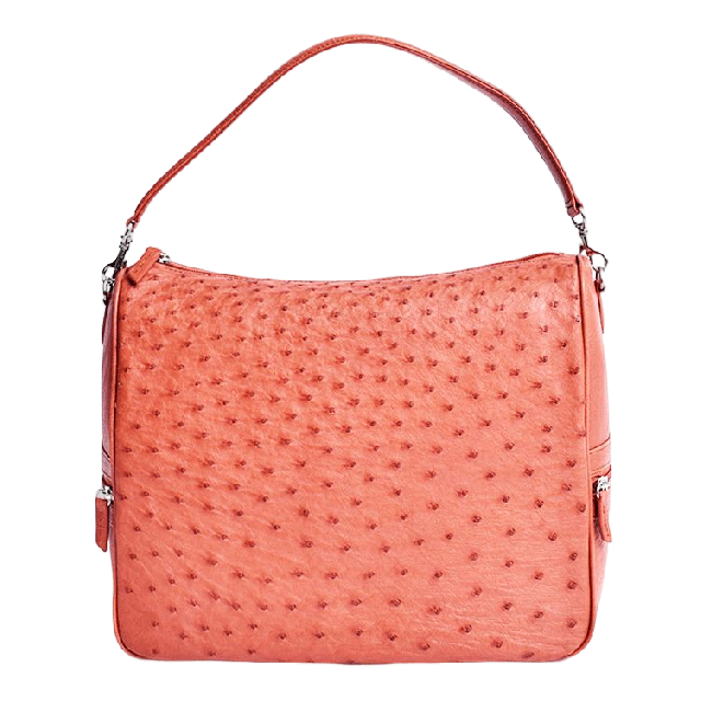 オーストリッチ 本革 ハンドバッグ レディース 2way ショルダー フル